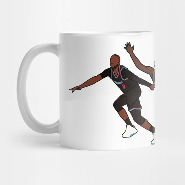 Dwyane Wade Game Winning Celebration - NBA Miami Heat by xavierjfong